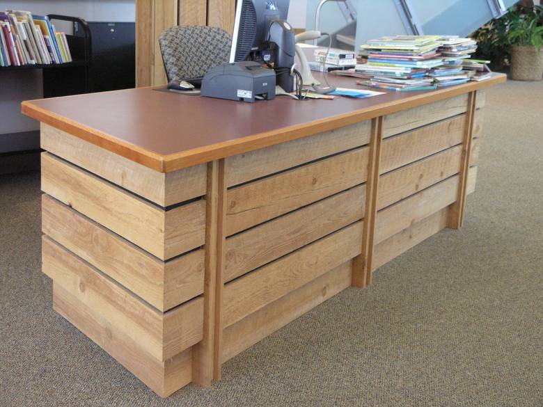 TWII Circle-Sawn Lumber Desk